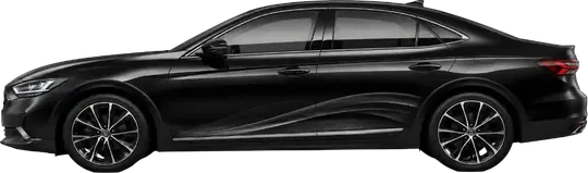 Saloon car, side view